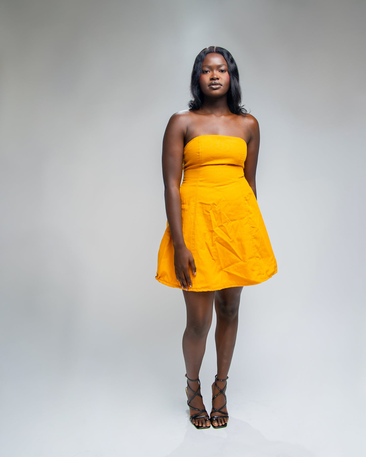 Marigold Strapless Mini Dress