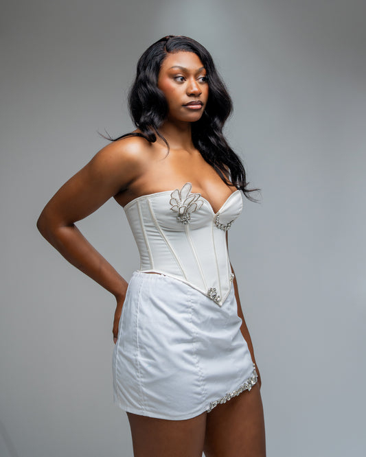 Croset & Mini Skirt Set